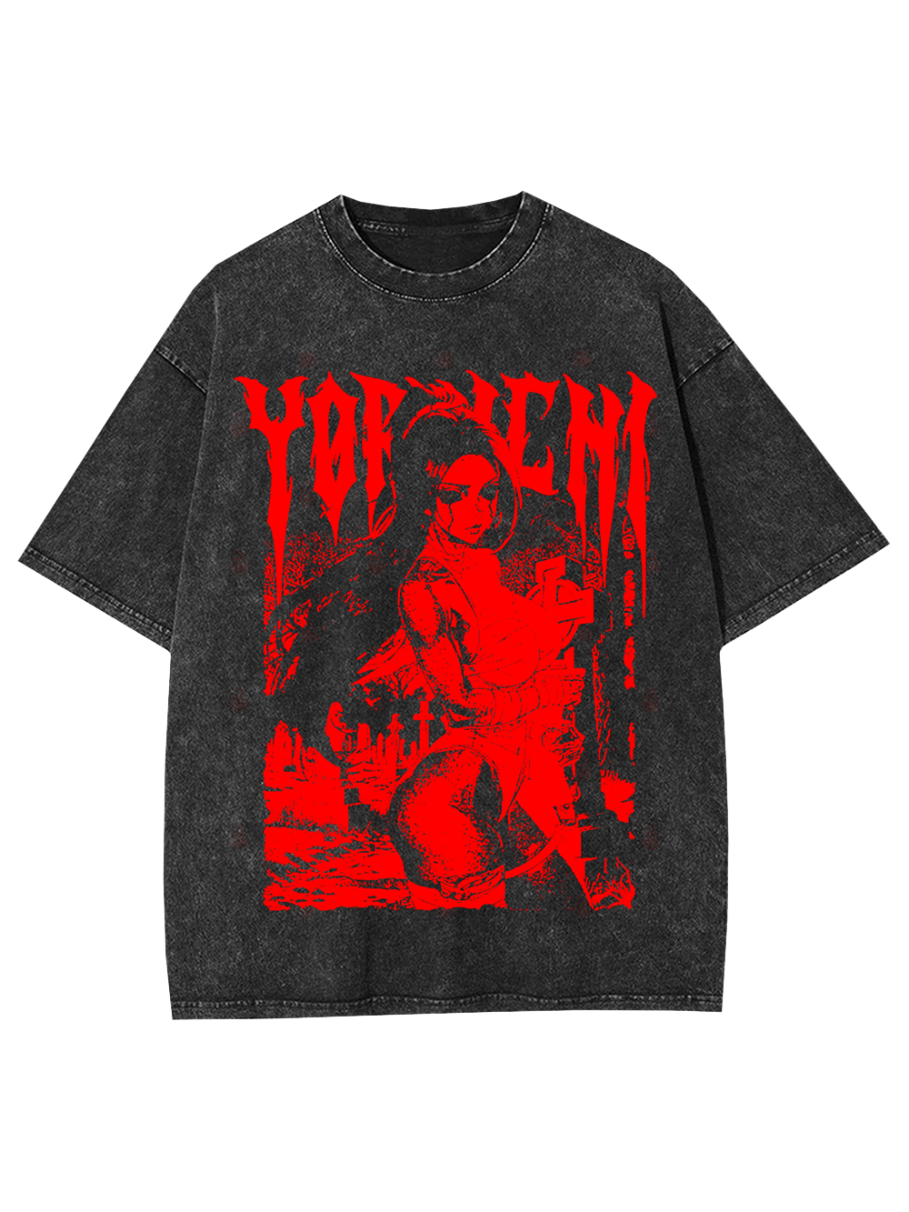 Yoruichi Washed Tshirt-ClassyOutlaw Sale