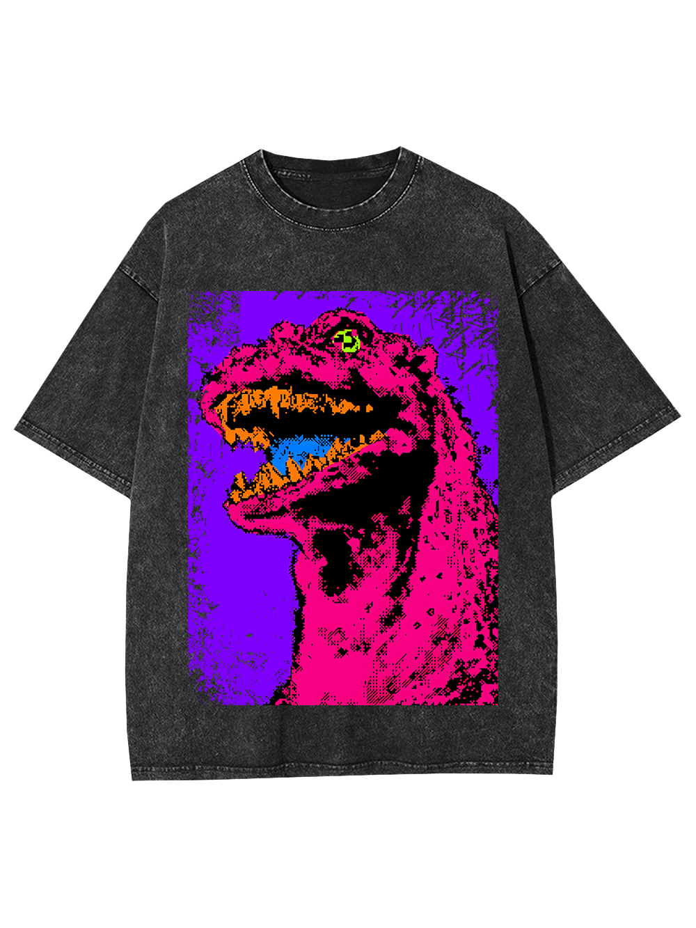 Neon Roar Washed Tshirt