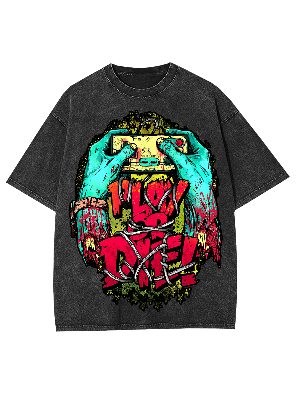 Play Or Die! Washed Tshirt