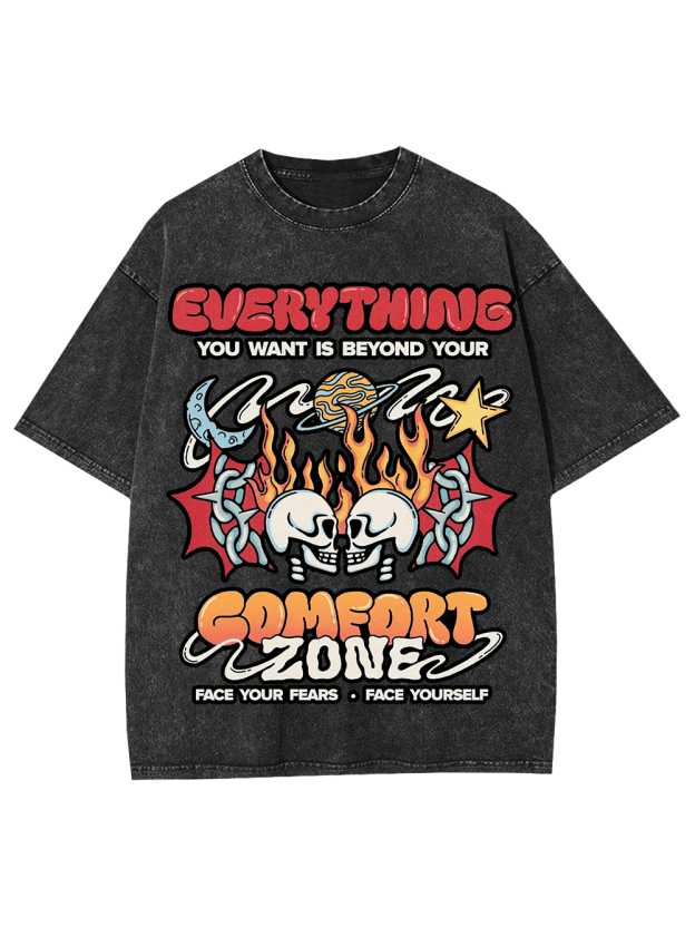 Face Your Fears. Face Yourself Washed Tshirt