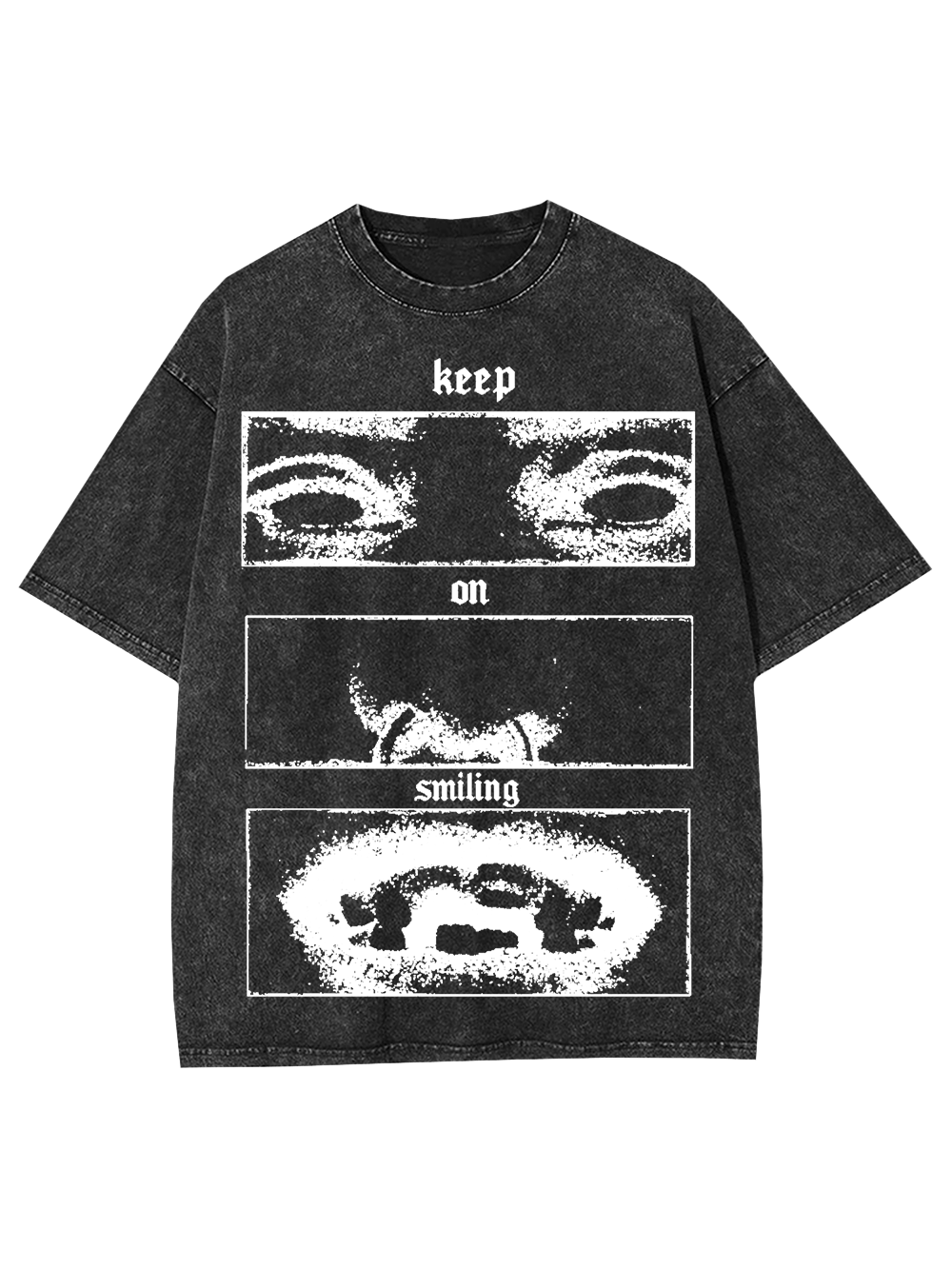Kepp On Smiling Washed Tshirt