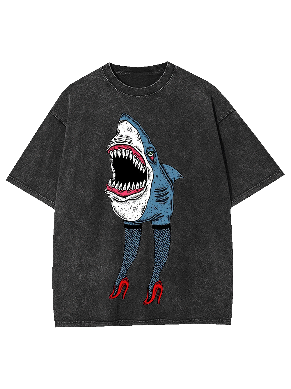 Fashionable Shark Washed Tshirt