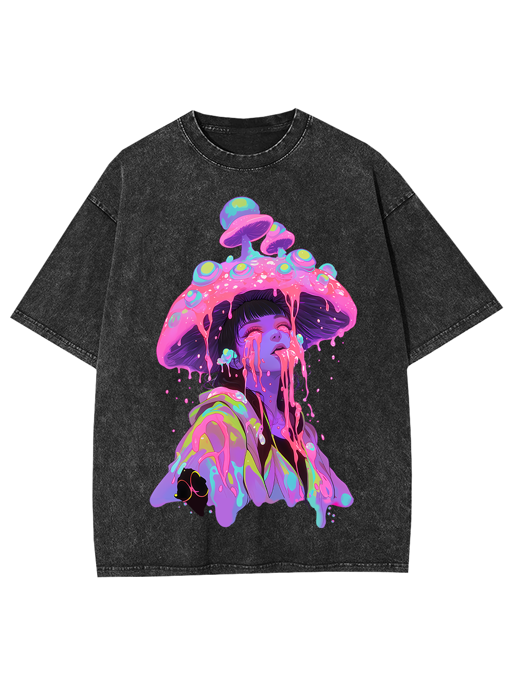 Mushroom Dreamscape Washed Tshirt