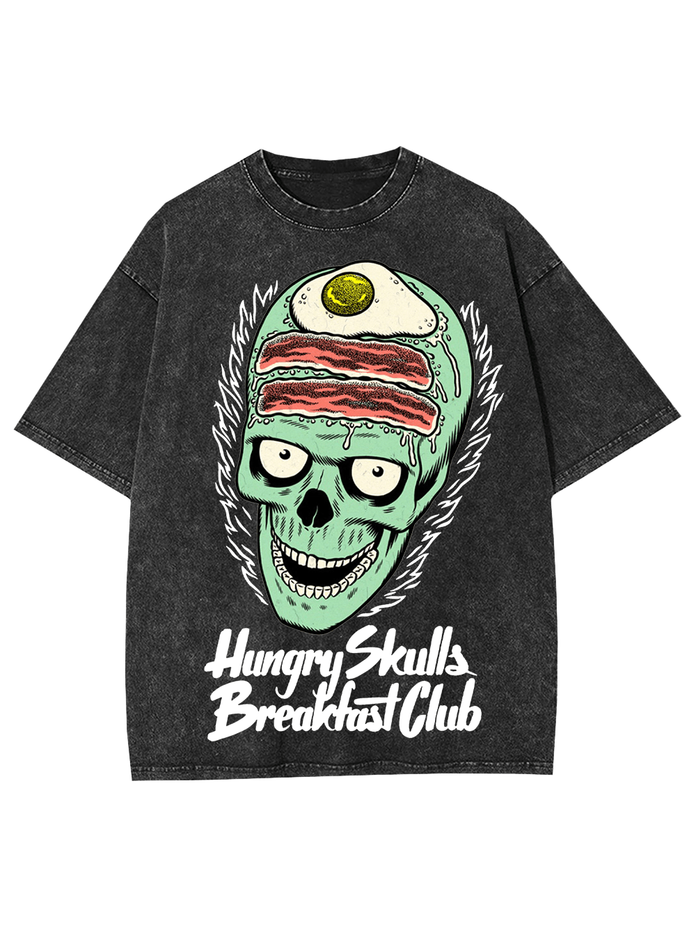 Hungry Skull's Breakfast Club Washed Tshirt