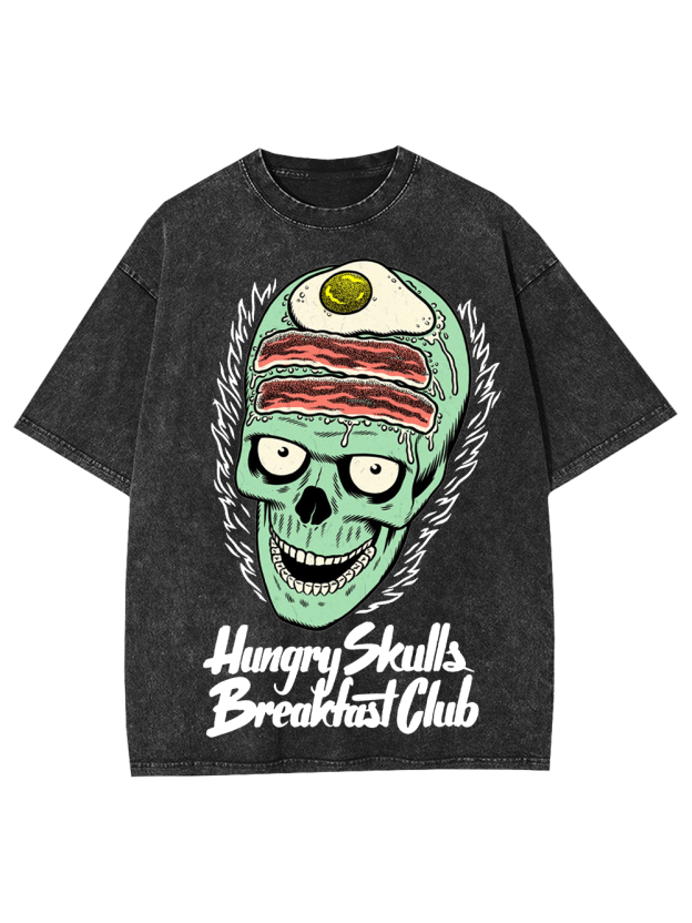 Hungry Skull's Breakfast Club Washed Tshirt