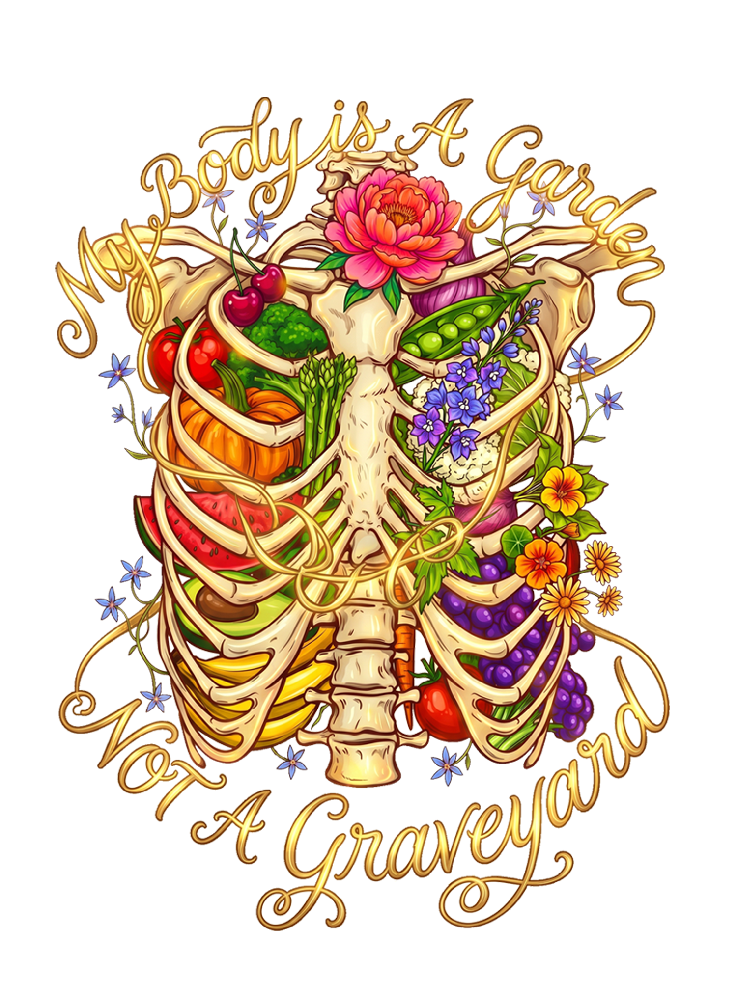 MY BODY IS A GARDEN WASHED TSHIRT