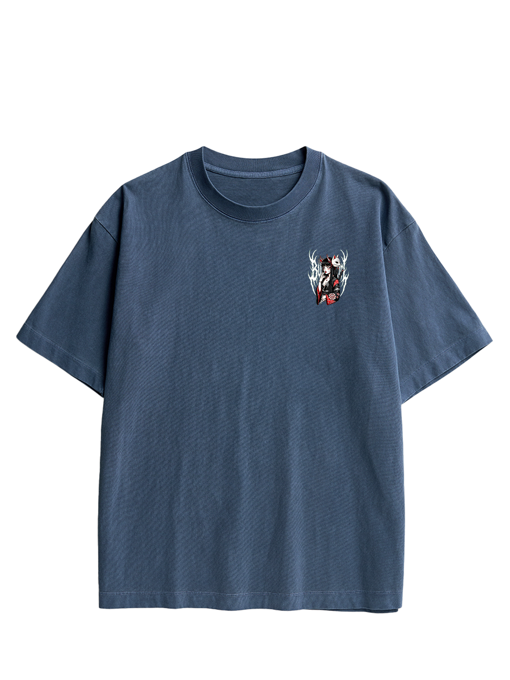 FOX MASK ENCHANTRESS DOUBLE SIDED PRINT WASHED TSHIRT