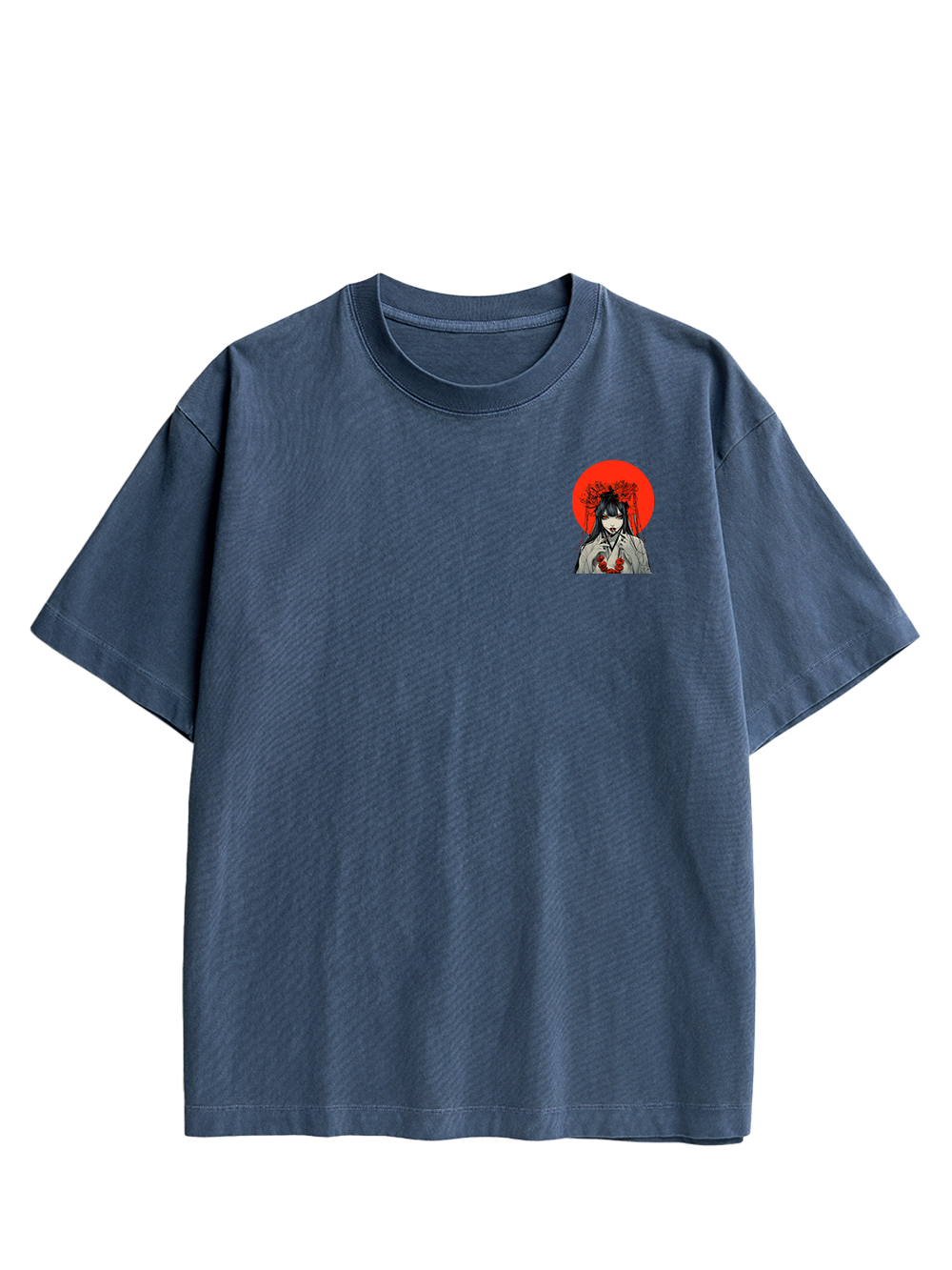 CRIMSON ENCHANTRESS DOUBLE SIDED PRINT WASHED TSHIRT