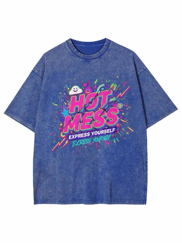 Hot Mess Washed Tshirt