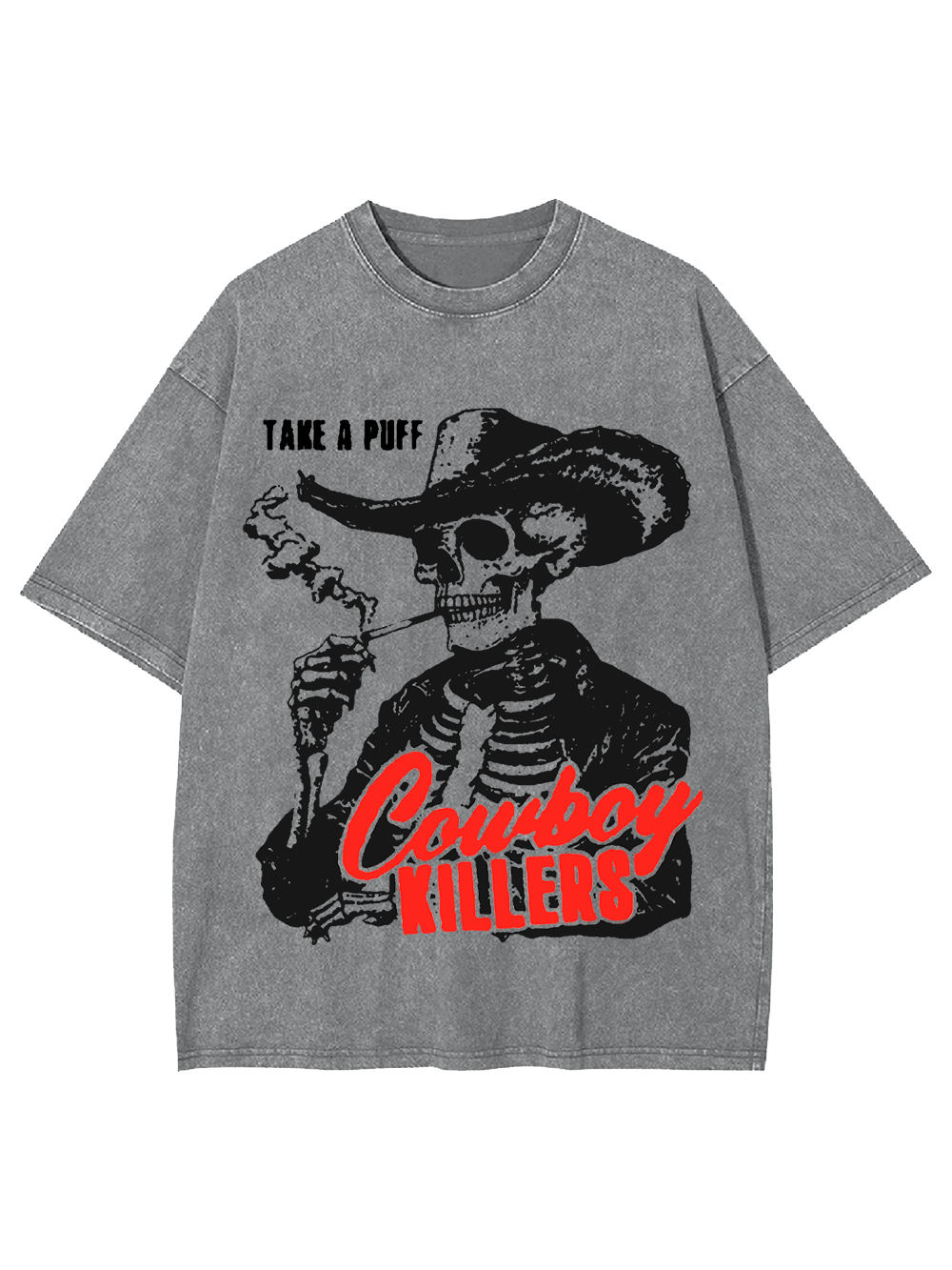 Take a Puff: Cowboy Killers Washed Tshirt