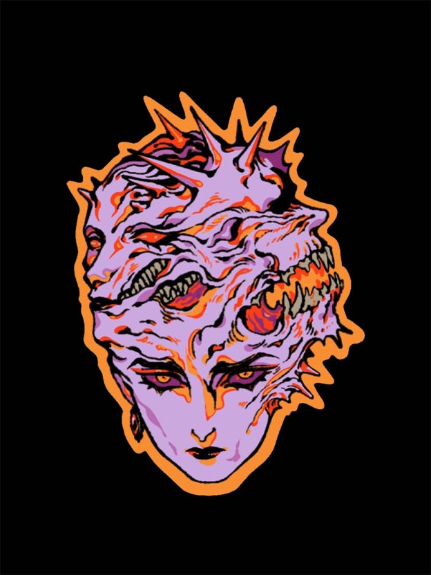 Faces of Chaos Washed Tshirt