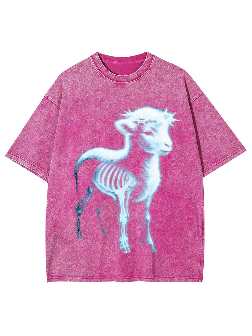 Fluorescent Lamb Washed Tshirt