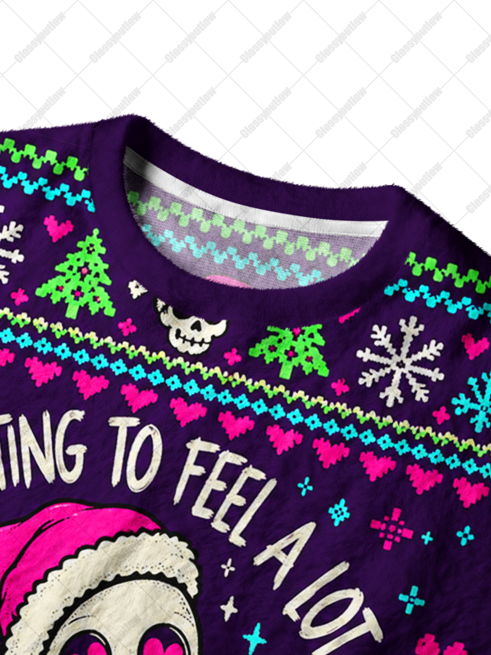 SKULL CHRISTMAS UGLY CHRISTMAS SWEATSHIRT