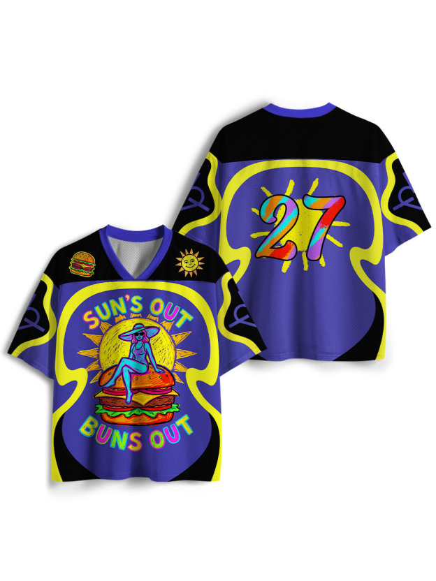 SUN’S OUT BUNS OUT Mesh Jersey