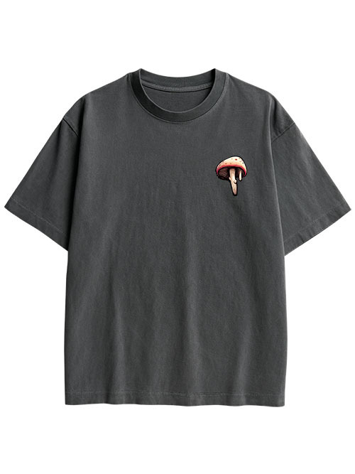 MELTING GIRL DOUBLE SIDED PRINT WASHED TSHIRT