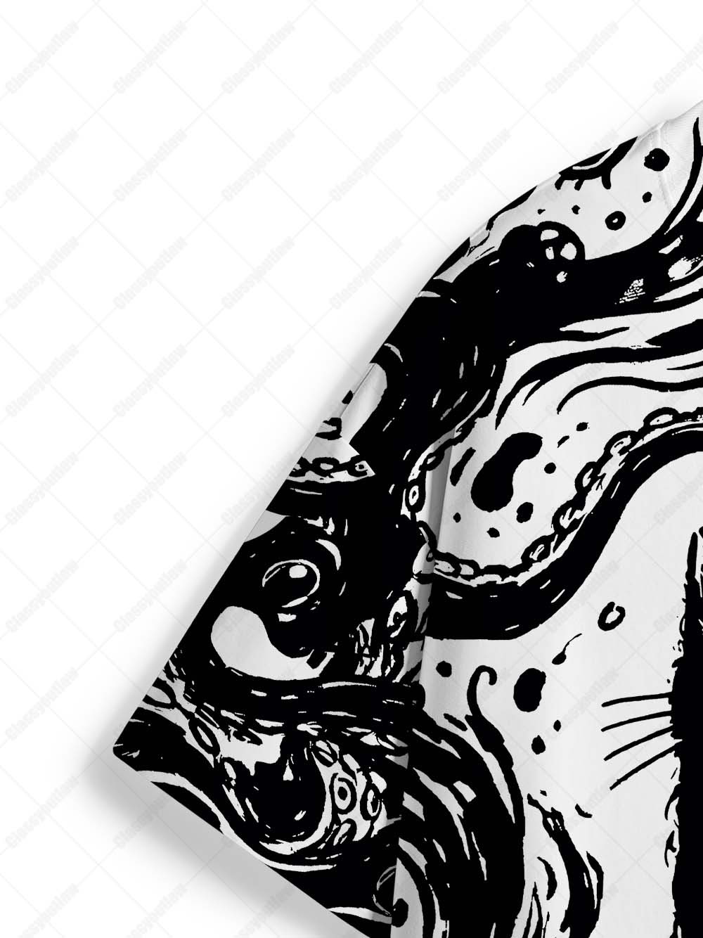 Octopus Tentacle Cat Graphic T-shirt