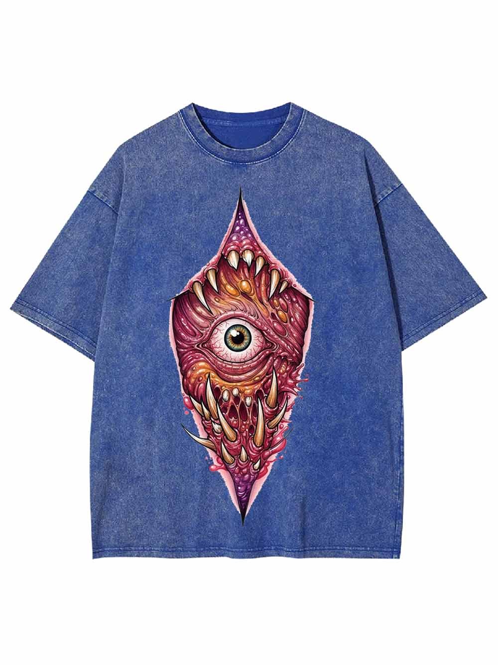 Cyclopean Abyss Washed Tshirt-ClassyOutlaw Sale