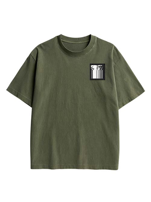 Brainwashed Society Double Sided Print Washed TShirt