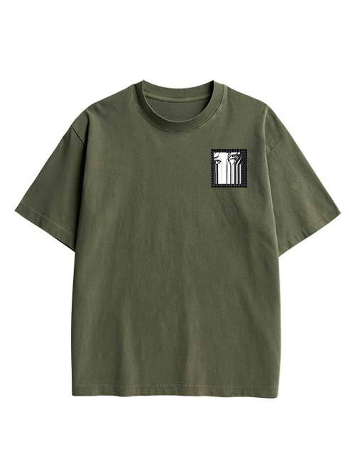 Brainwashed Society Double Sided Print Washed TShirt