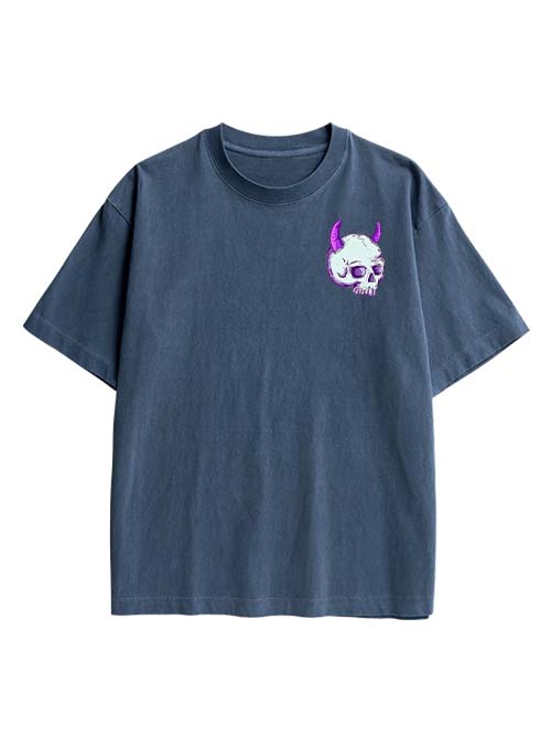 Dark Whimsy Double Sided Print Washed TShirt