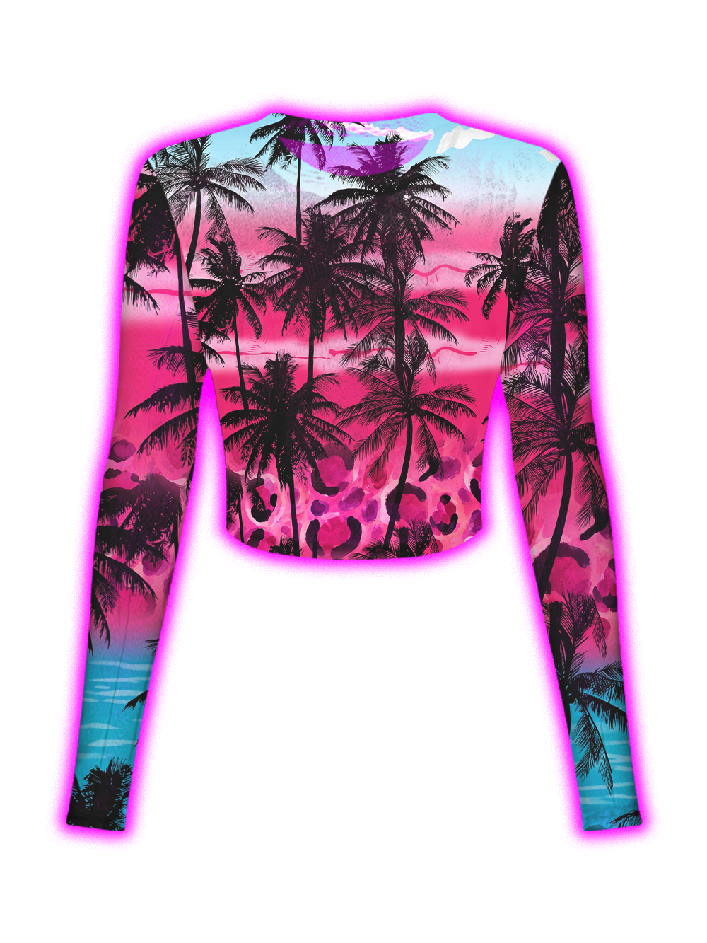 SUNSET PALM MESH TOP