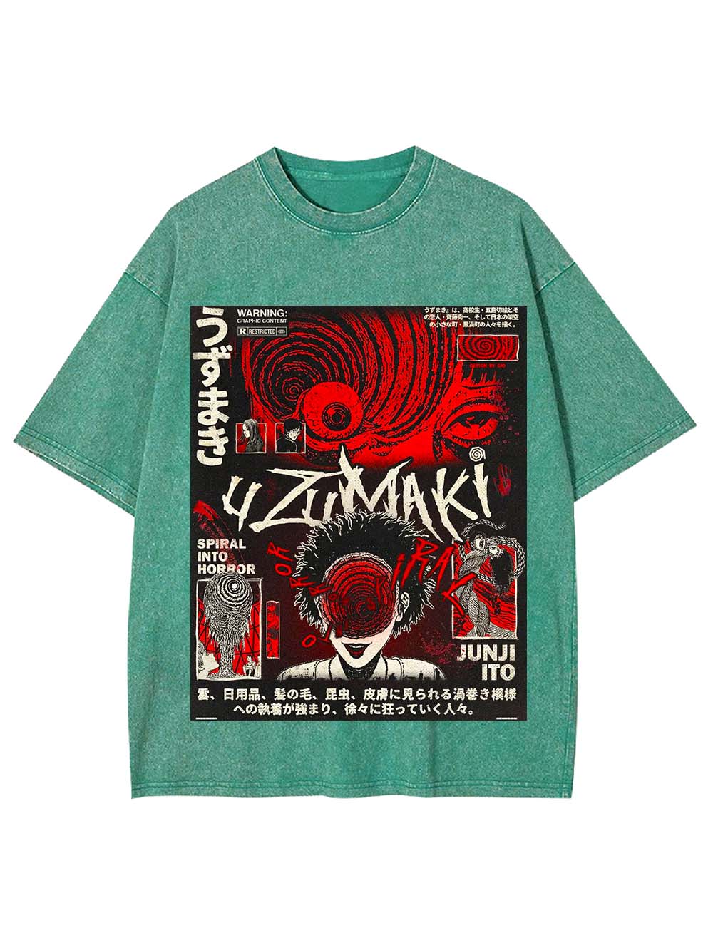 Spiral into Madness Washed Tshirt