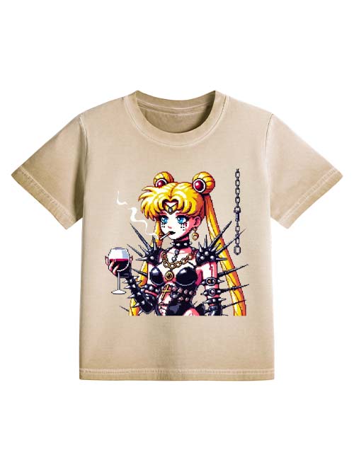 Punk Moon Washed Slim Tshirt