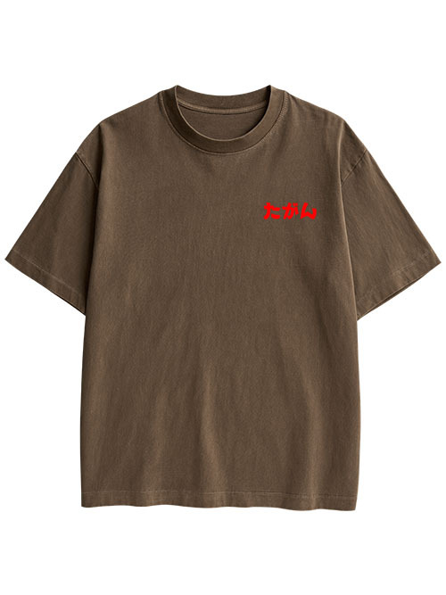 THOUSAND EYES GAZE DOUBLE SIDED PRINT WASHED TSHIRT