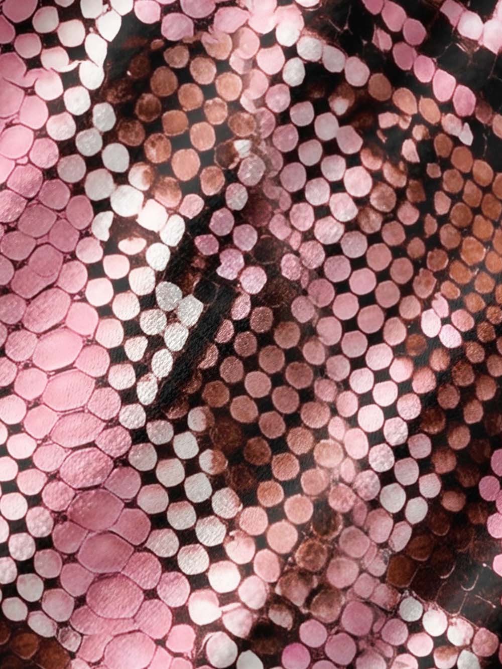 PINK SNAKE QIPAO MINI DRESS