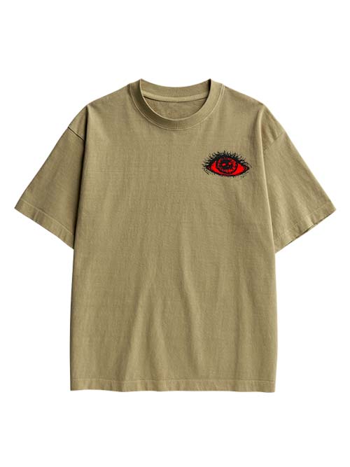 Eyes Of Perception Double Sided Print Washed TShirt