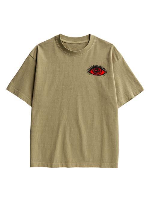 Eyes Of Perception Double Sided Print Washed TShirt