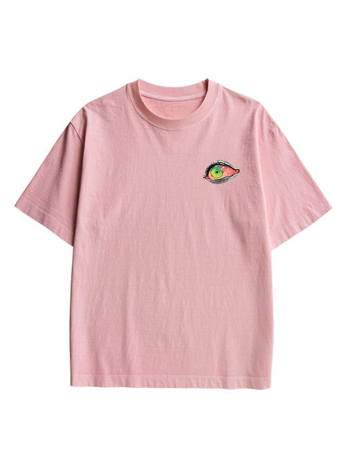 THOUSAND EYED FANTASY DOUBLE SIDED PRINT WASHED TSHIRT