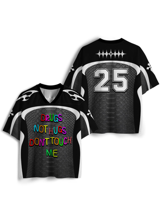 DRUGS NOT HUGS DON’T TOUCH ME Mesh Jersey
