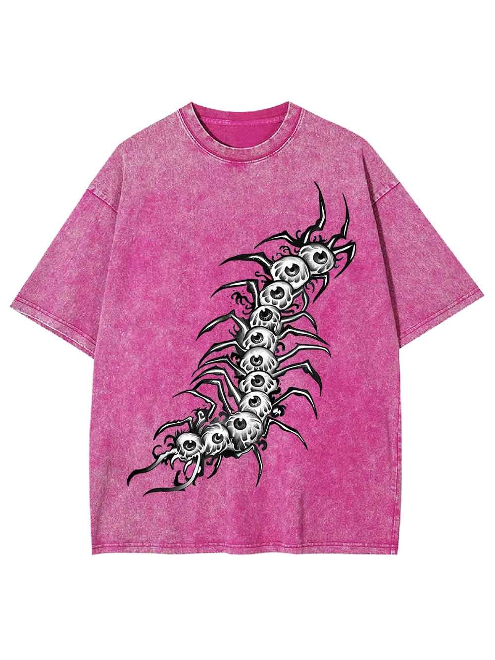 EYEBALL CENTIPEDE WASHED TSHIRT