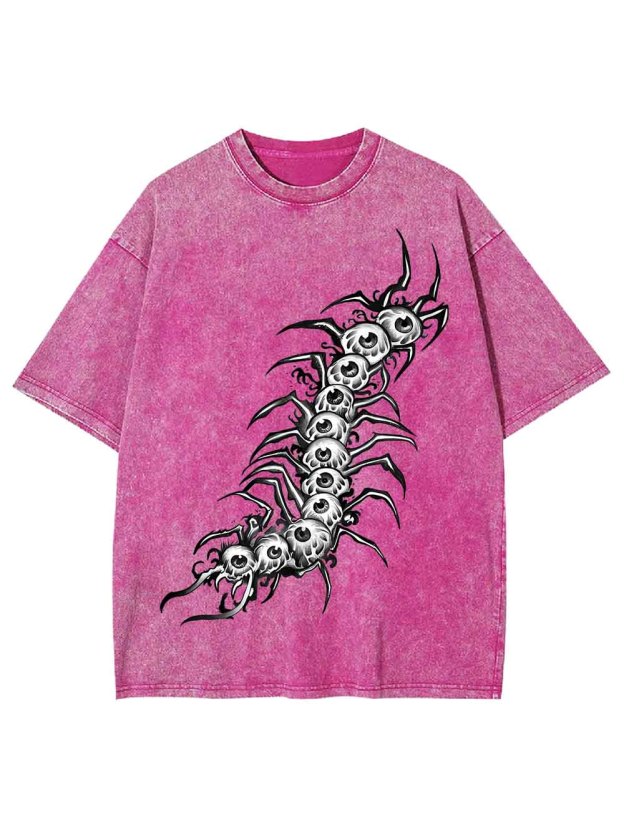 EYEBALL CENTIPEDE WASHED TSHIRT