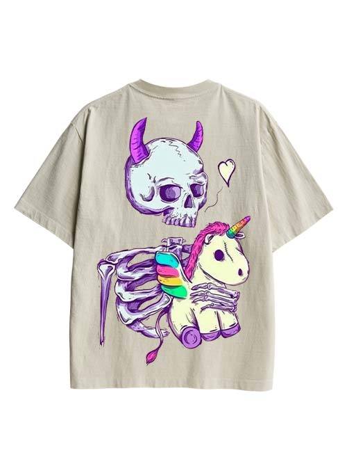 Dark Whimsy Double Sided Print Washed TShirt