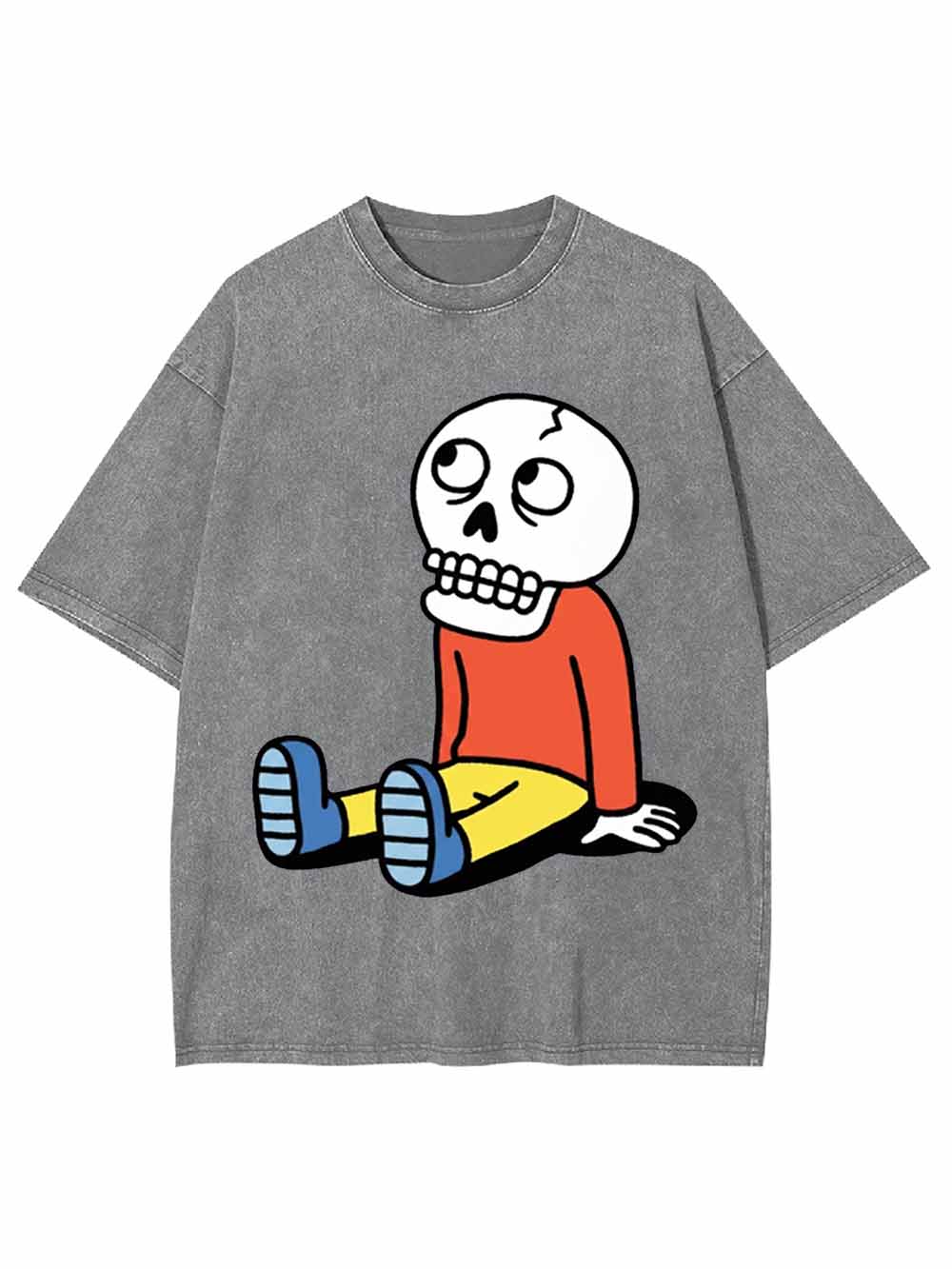 Skeleton Boy Washed Tshirt