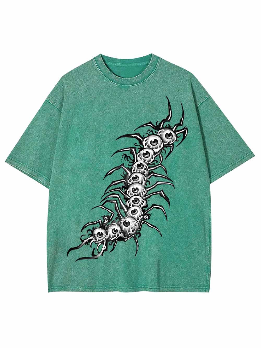 EYEBALL CENTIPEDE WASHED TSHIRT