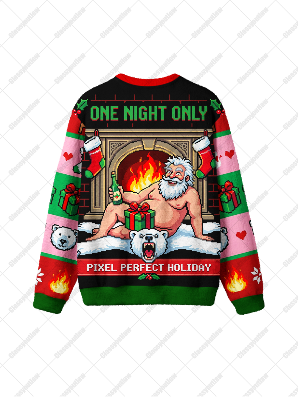 PIXEL HOLIDAY UGLY CHRISTMAS SWEATSHIRT