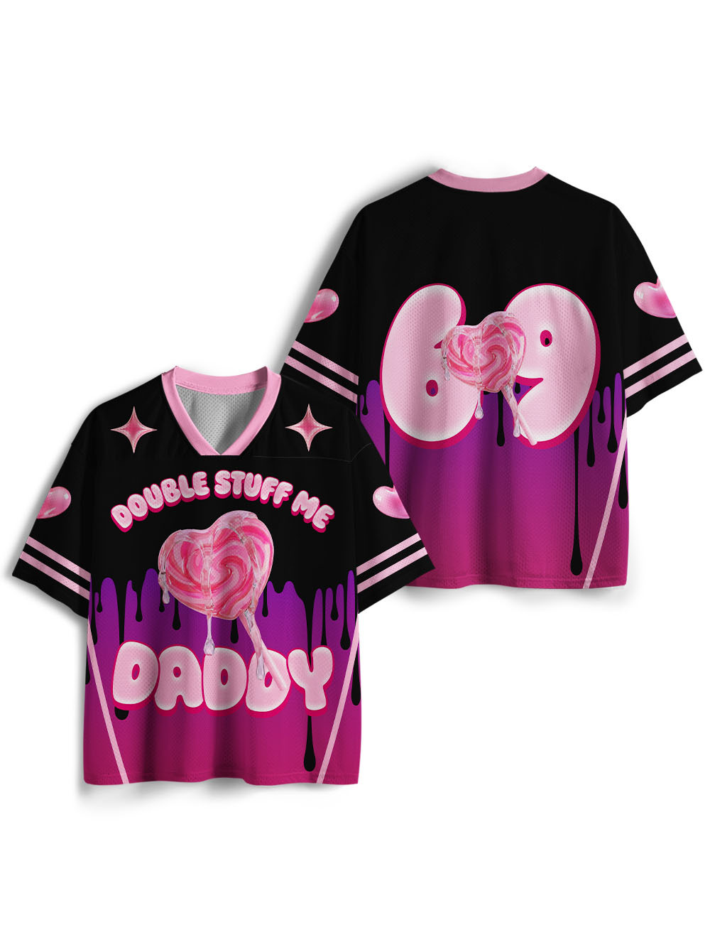 DOUBLE STUFF ME DADDY Mesh Jersey