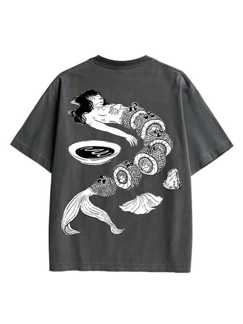 Human Sushi Slices  Double Sided Print Washed TShirt