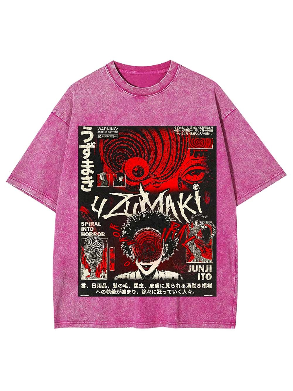 Spiral into Madness Washed Tshirt