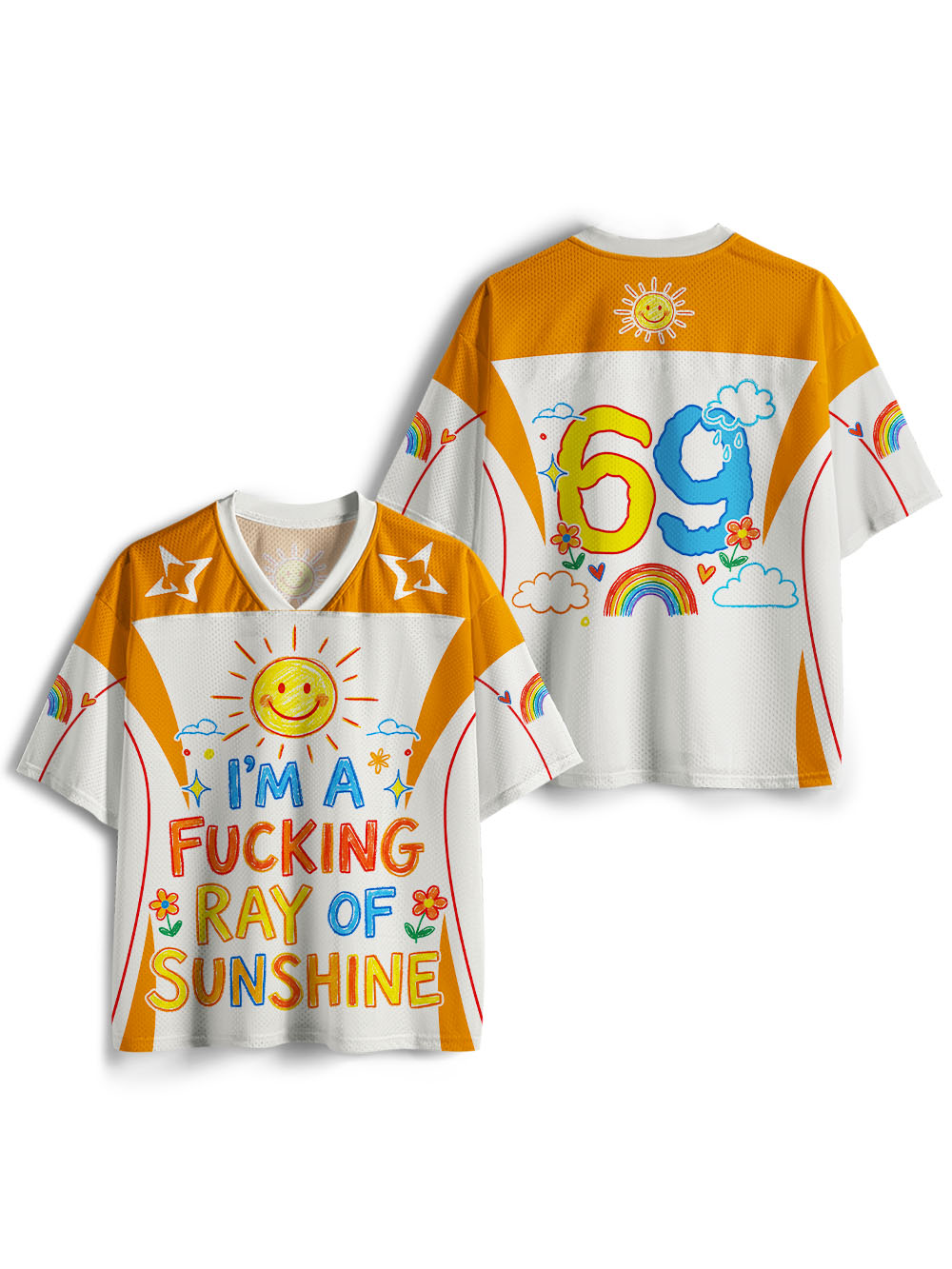 RAY OF SUNSHINE MESH JERSEY