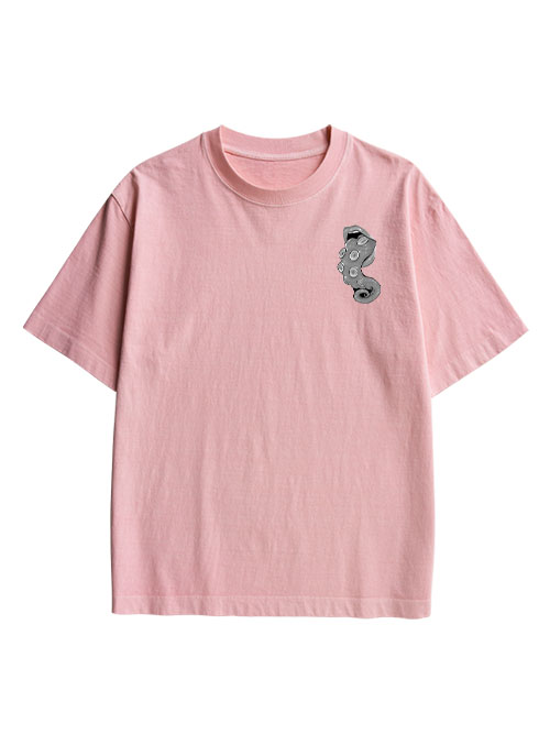 Tentacle Double Sided Print Washed TShirt