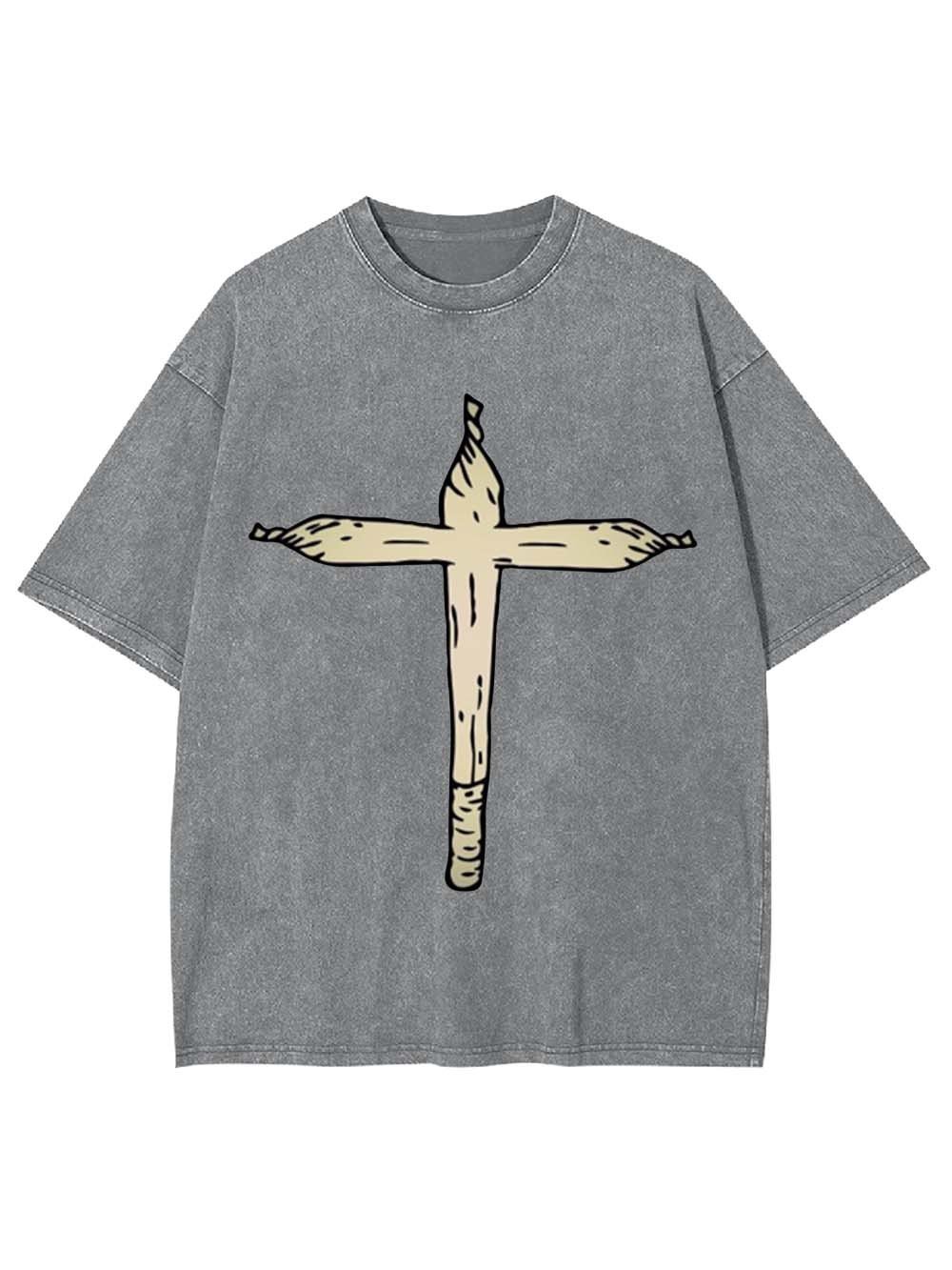 Cross Joint Washed Tshirt
