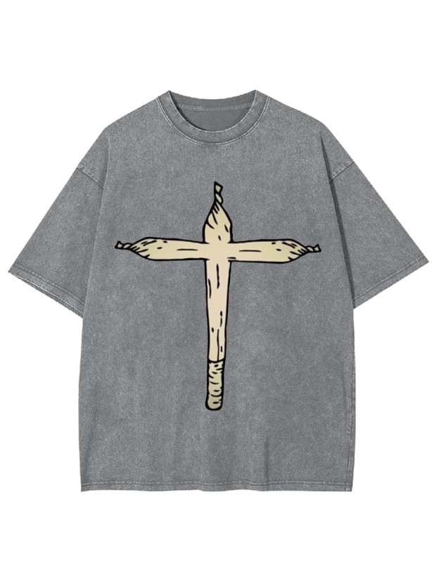 Cross Joint Washed Tshirt