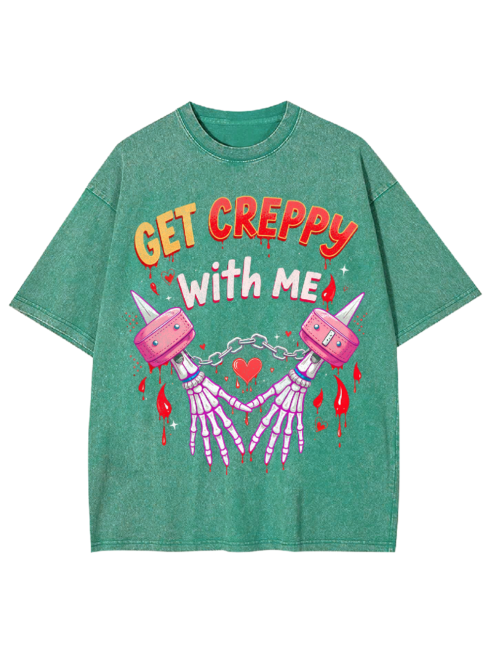 Get Creepy With Me Washed Tshirt