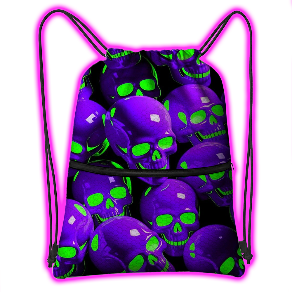 NEON SKULL CLO BACKPACK