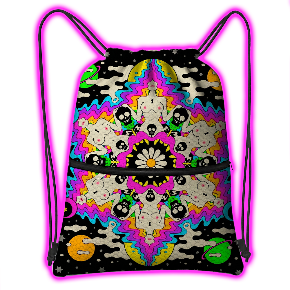 PSYCHEDELIC KALEIDOSCOPE GODDESS CLO BACKPACK