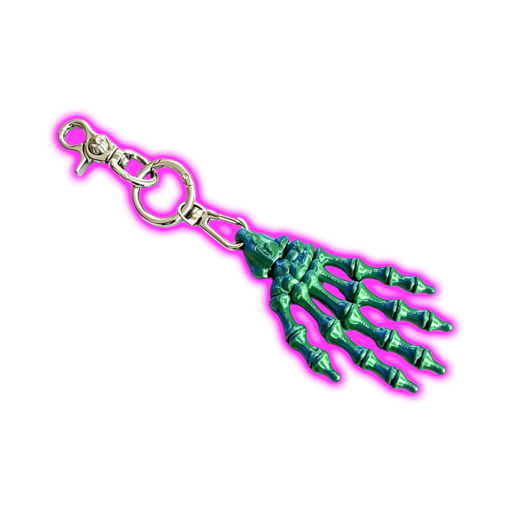 ZINC ALLOY SKELETON CLO KEYCHAIN
